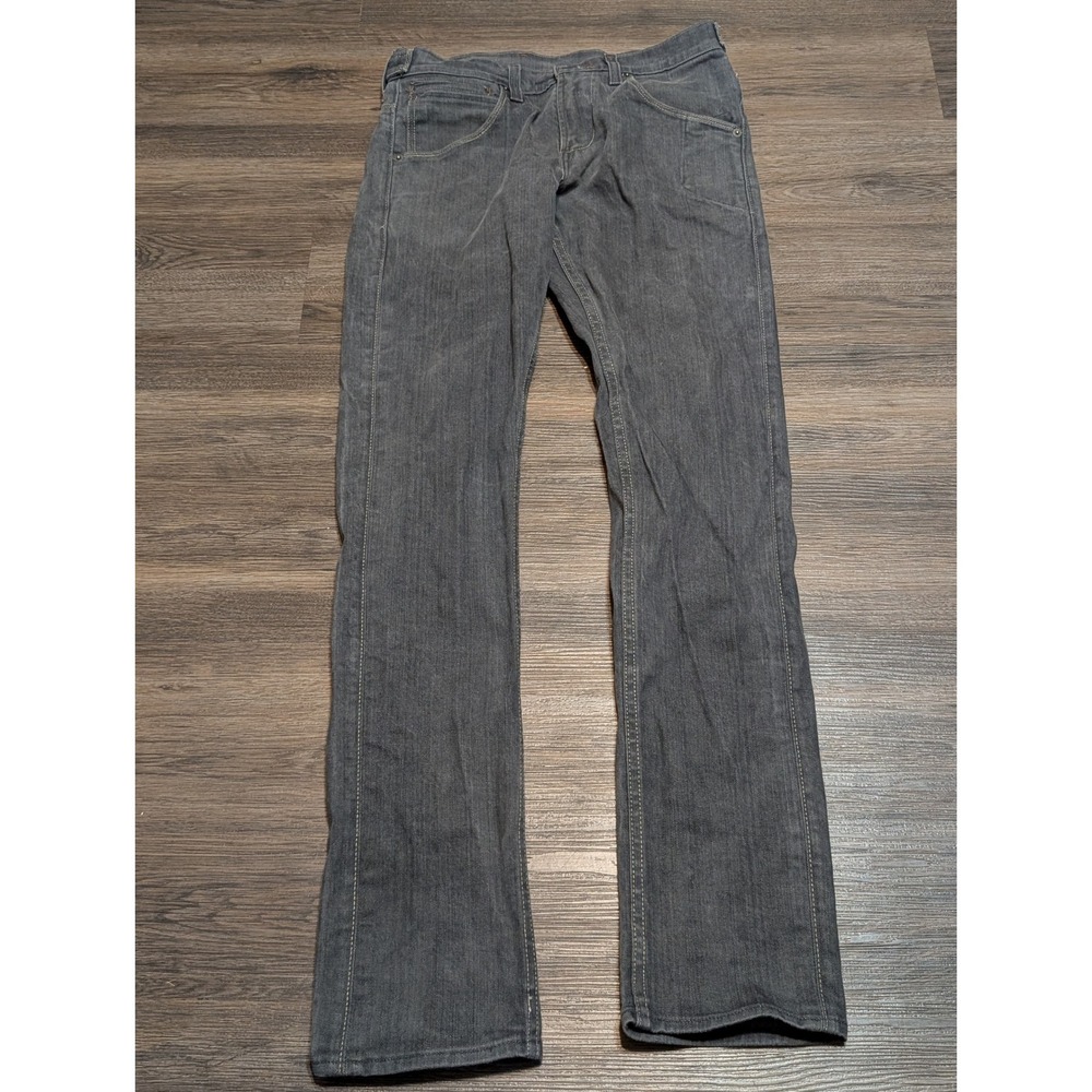Levi Strauss & Co 501 Original Fit Dark Wash Denim Jeans Adjustable Strap 34x32
